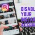 Disable your instagram account temporarily